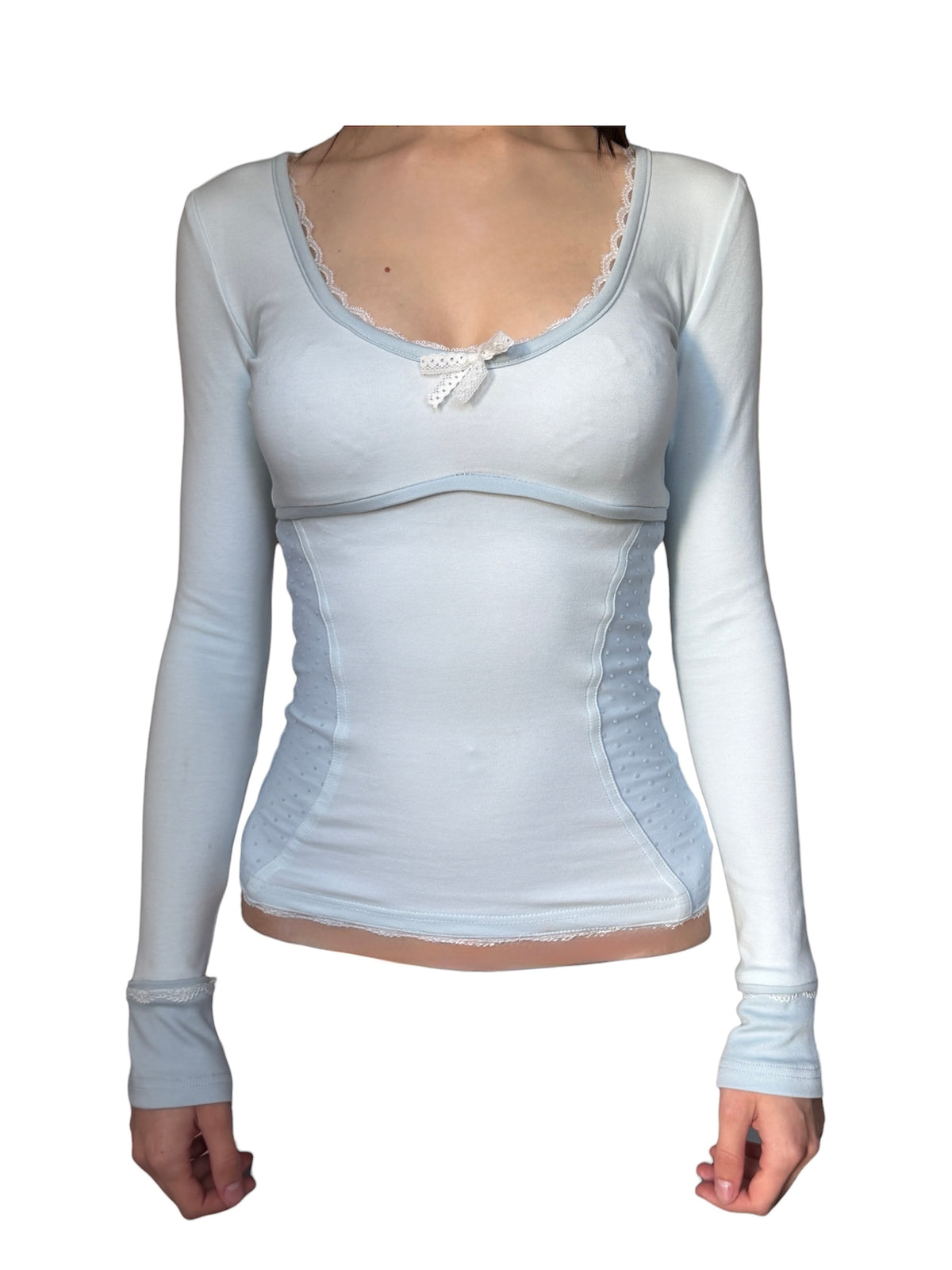 Baby Blue Fitted Longsleeve