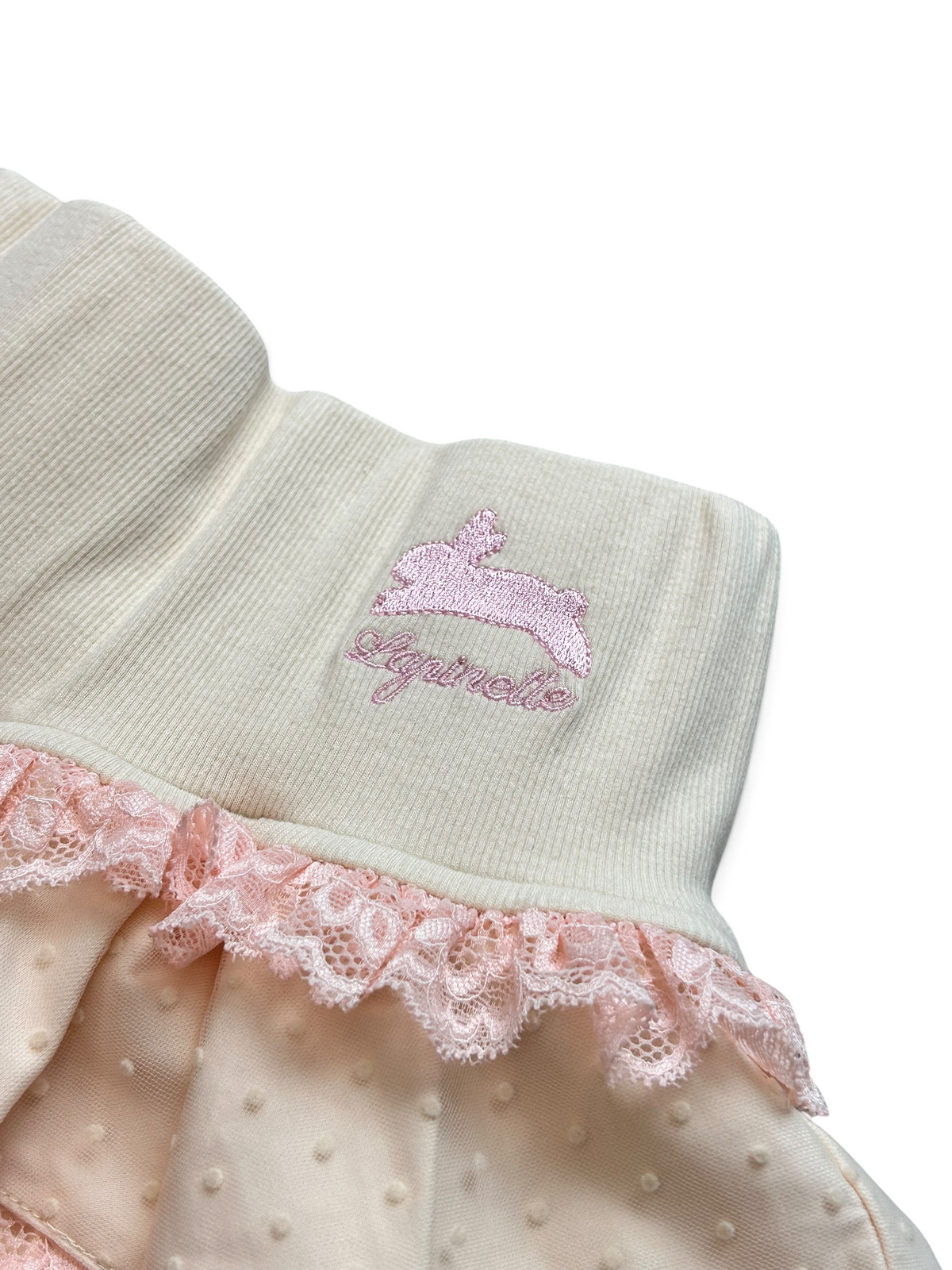 Creamy Pink Ruffle Skirt