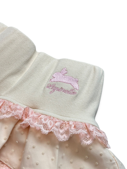 Creamy Pink Ruffle Skirt